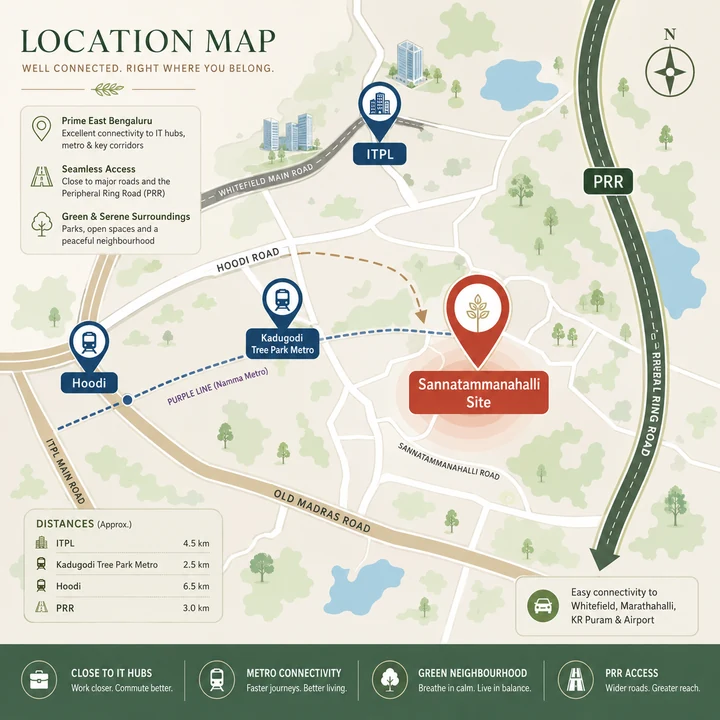 Brigade Granada location map showing nearby landmarks